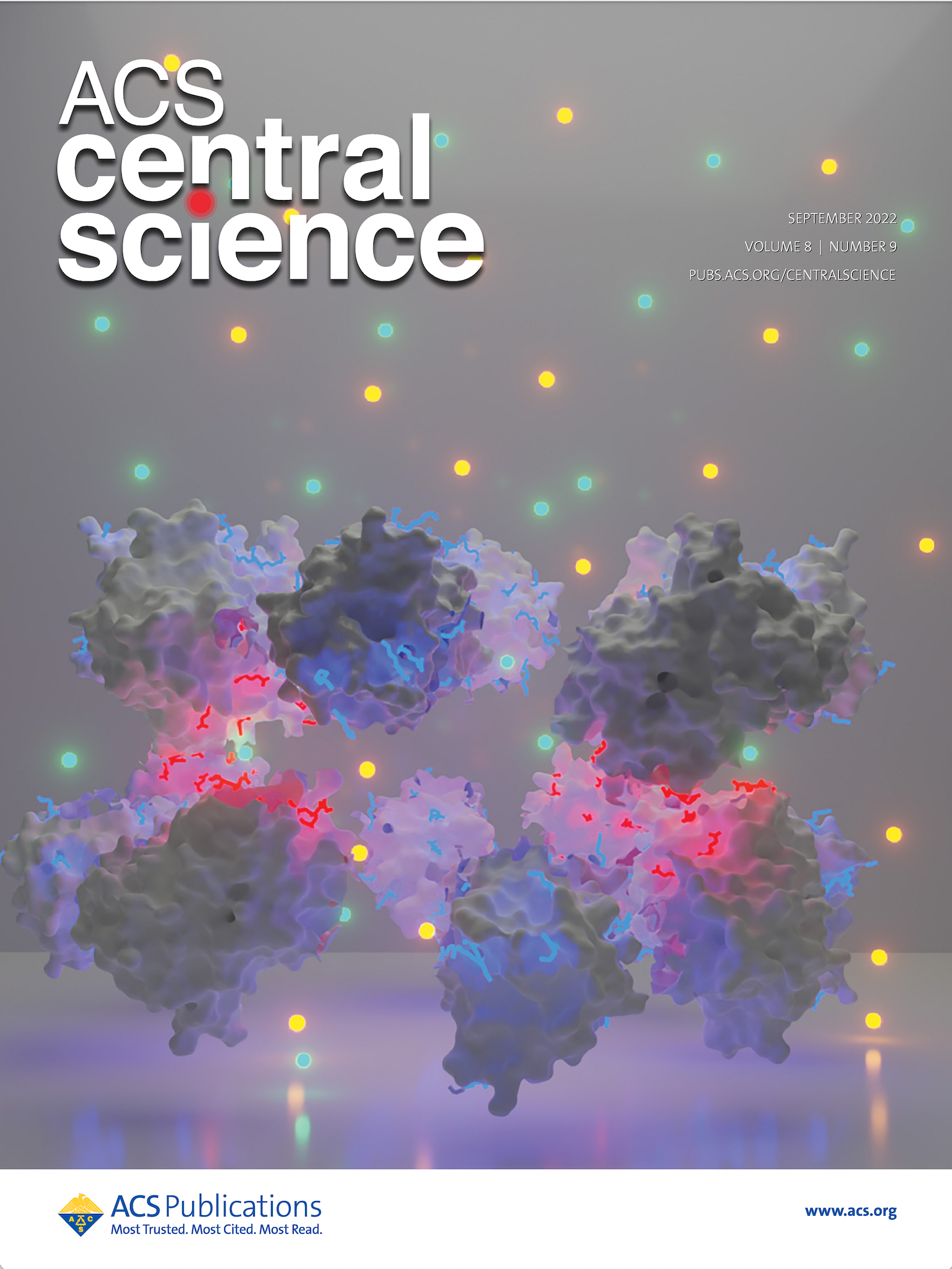 Image of a Central Science journal cover featuring a research image