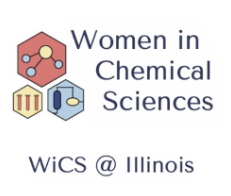 Logo of molecular structures with the words: Women in Chemical Sciences