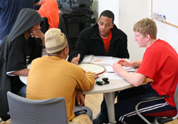 Students in the Merit lab