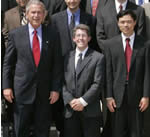 President Bush, Neil Kelleher & ChenXiang Zhai