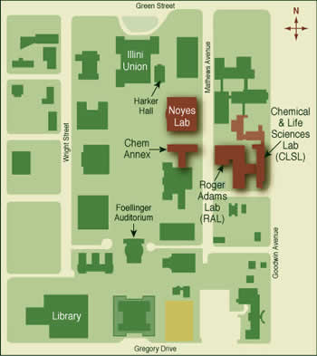 University Of Illinois Campus Map Directions | Chemistry At Illinois