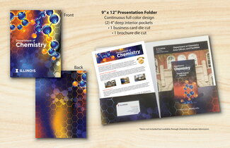 9" x 12" full color presentation folder