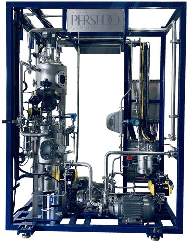 Picture of the Persedo patented technology device that improves the taste of distilled spirits