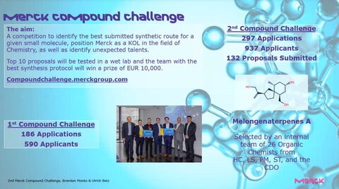 Image of the flyer for the Merck Compound challenge