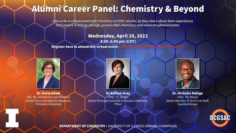 Alumni Career Panel: Chemistry & Beyond digital sign