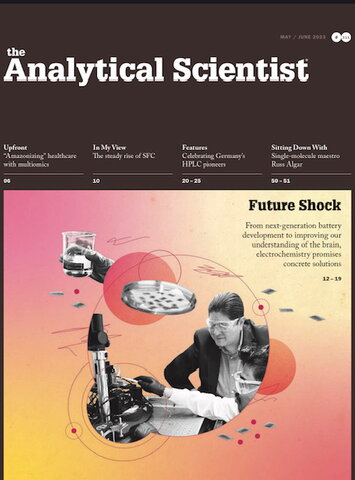 Image of the cover of The Analytical Scientist that includes a photo of Joaquin Rodriguez Lopez