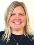 Head shot on a white background