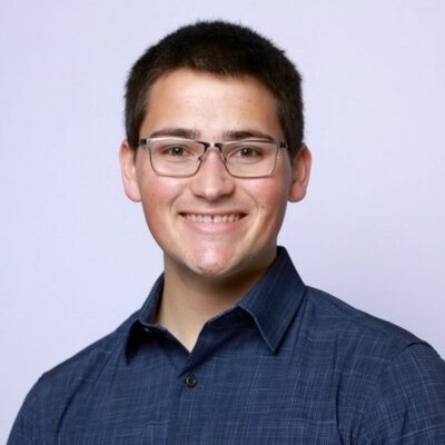 Head shot of Seth Croslow on a white background
