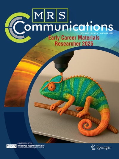Colorful chameleon on the cover of MRS Communications