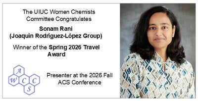 Portrait of Sonam Rani and text saying Spring 2026 Travel Award