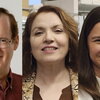 Three headshots of researchers