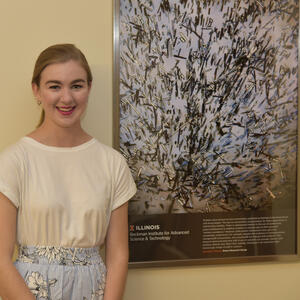 Elizabeth Murphy and her winning Beckman Institute Research Image