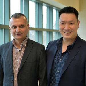 Anuj Yadav, pictured left, and Jefferson Chan