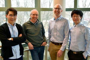 Photo of Hao Yu, Jeff Moore, Charles Schroeder and Songsong Li