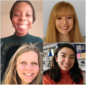 Collage of head shots of the four students selected for this honor