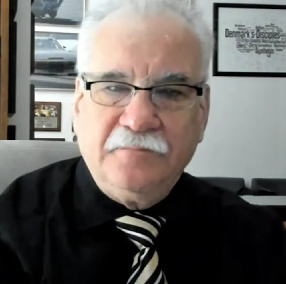 Head shot of Scott Denmark in his office