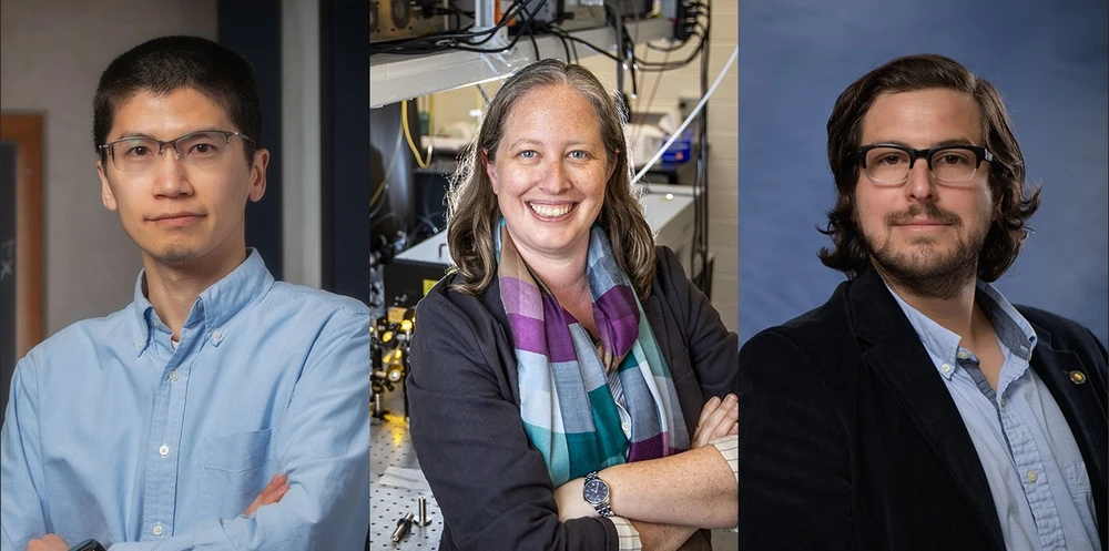 Three side by side head shots of Scialog fellows
