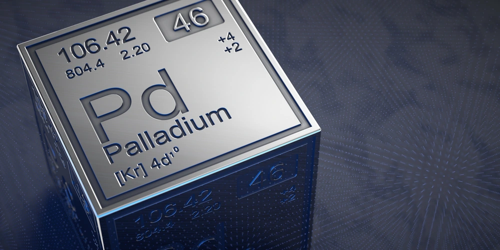 Image of palladium square on the periodic table