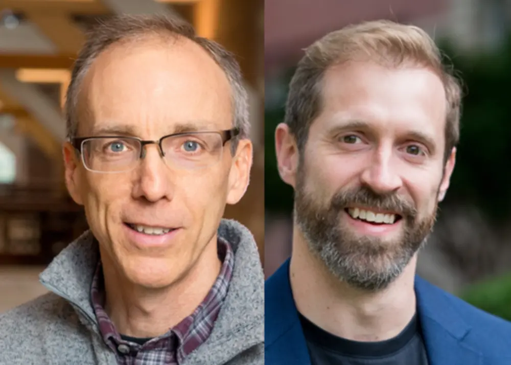 Head shots of Jeff Moore and Ben Snyder