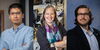 Three side by side head shots of Scialog fellows