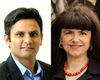 Side by side head shots of Prashant Jain and Christina White