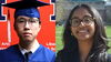 Head shots of two students side by side