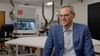 Martin Burke in a medical research room 