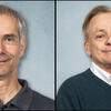 Head shots of Professor Martin Gruebele, left and Research Professor Stephen Sligar, right