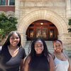 The 2022 St. Elmo Brady scholars stand in front of Noyes Lab main entrance.