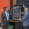 Jonathan Sweedler (Director, School of Chemical Sciences) & Peter Dorhout (2018 President, ACS) unveiling the plaque