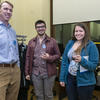 Paul Hergenrother (UI faculty), Nick Pino & Emily Geddes (both UI students)