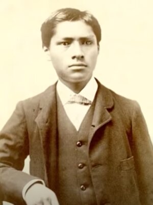 Black and white photo of Carlos Montezuma around the time that he was a student at Illinois.
