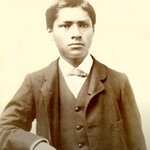 Black and white photo of Carlos Montezuma around the time that he was a student at Illinois.