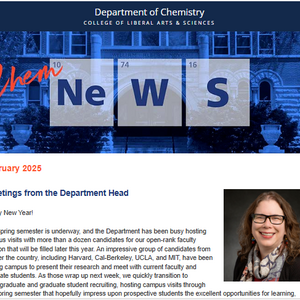 Image of the top of the February 2025 e-newsletter